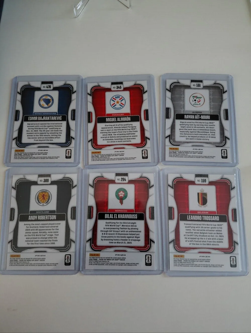 Trading Card FIFA WORLD CUP LOTS WHITE WAVE